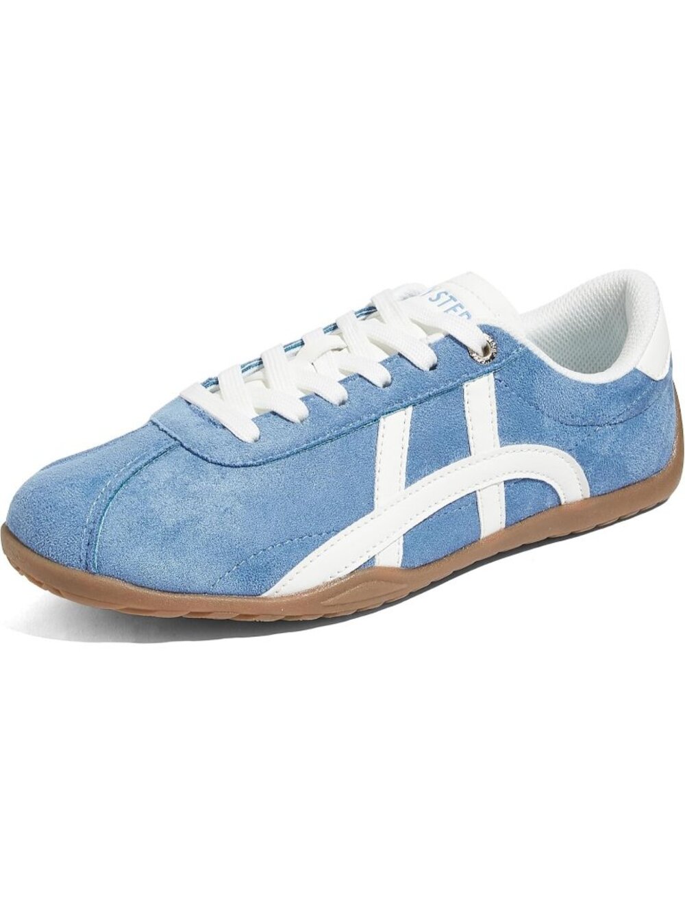Women's Blue/White Lightweight Trendy Fashion Thin Sole Walking Stylish Sneaker